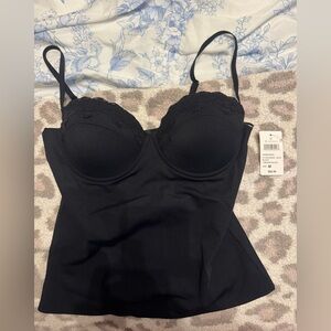 NWT Windsor Black Lace Detail Bra Top